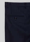 Lacivert Düz Regular Fit Klasik %100 Yün Pantolon