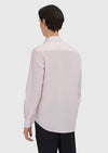 Pembe Regular Fit Uzun Dokuma Klasik %100 Pamuk Gömlek