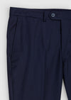 Lacivert Dokuma Modern Fit Klasik %100 Yün Pantolon