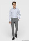 Gri Düz Dokuma Jogging Fit Casual Pantolon