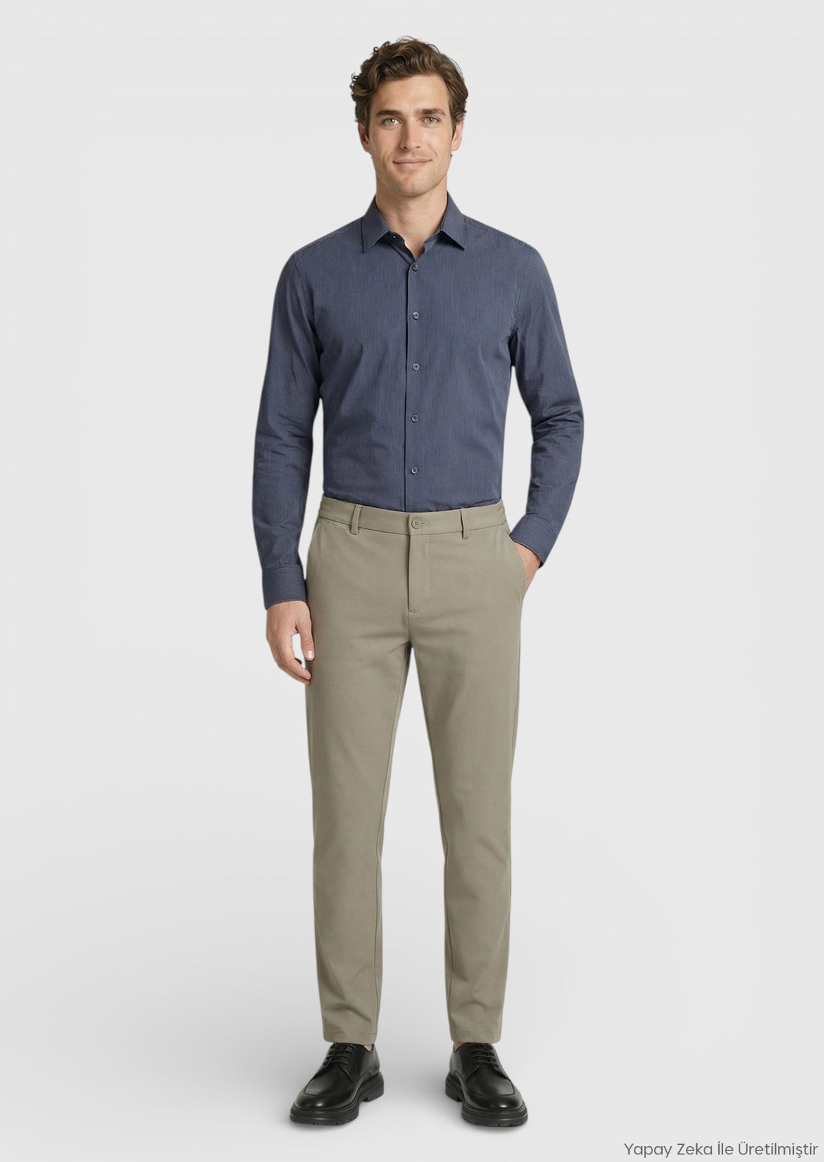 Vizon Düz Dokuma Jogging Fit Casual Pantolon