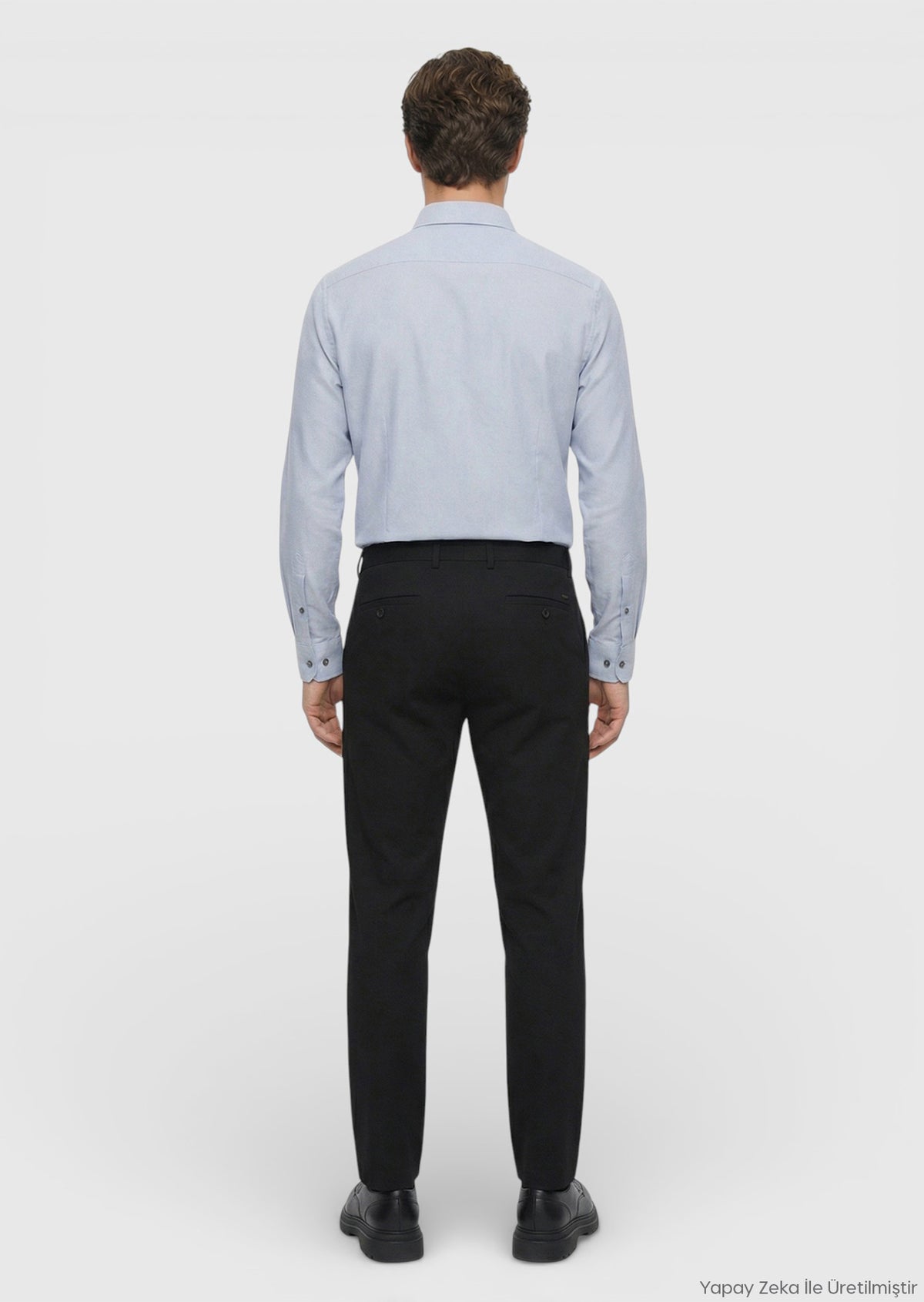 Siyah Düz Dokuma Jogging Fit Casual Pantolon