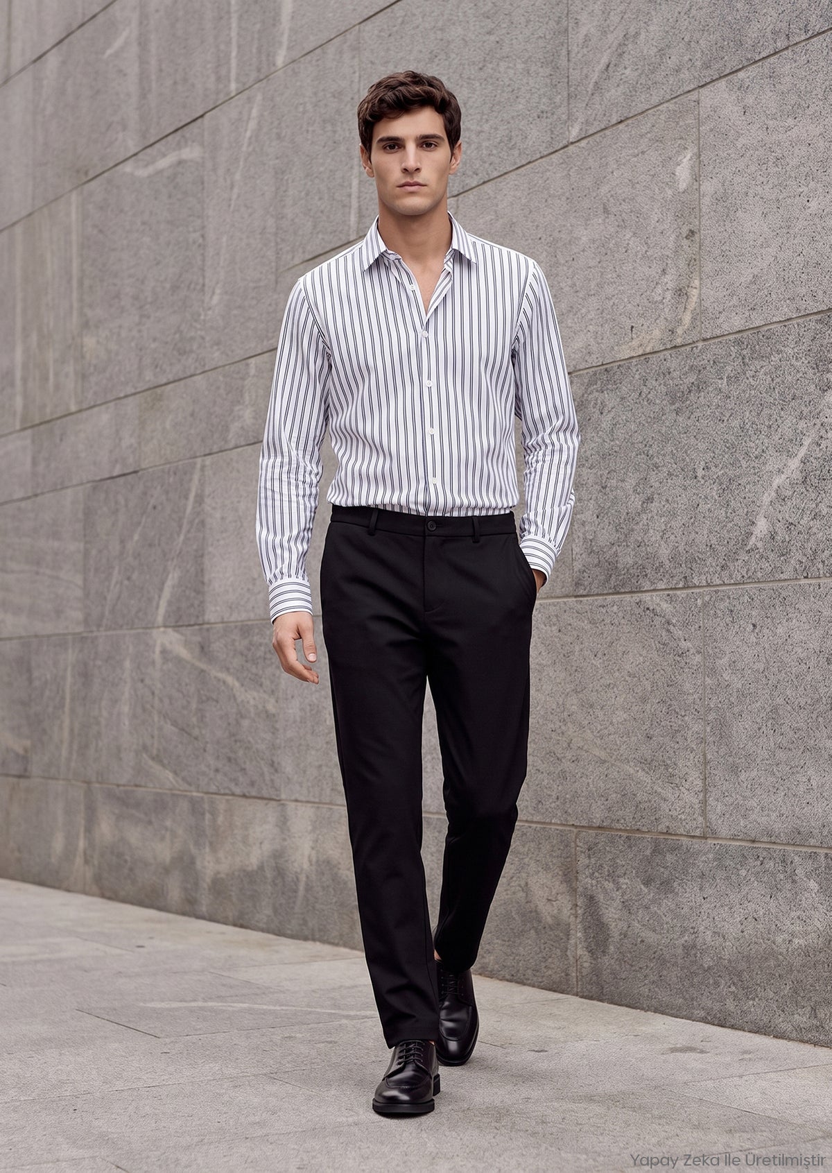 Siyah Düz Dokuma Jogging Fit Casual Pantolon