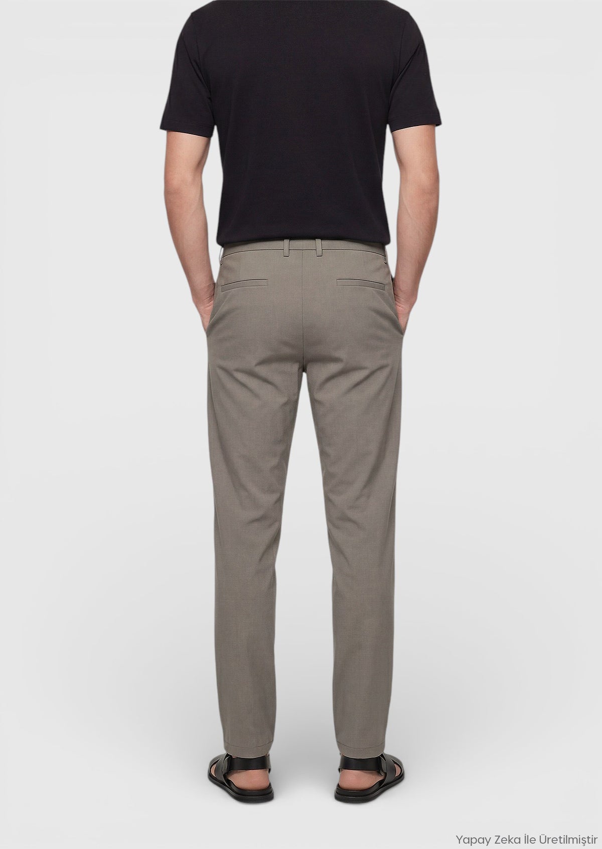 Vizon Düz Teknik Jogging Fit Casual Pantolon