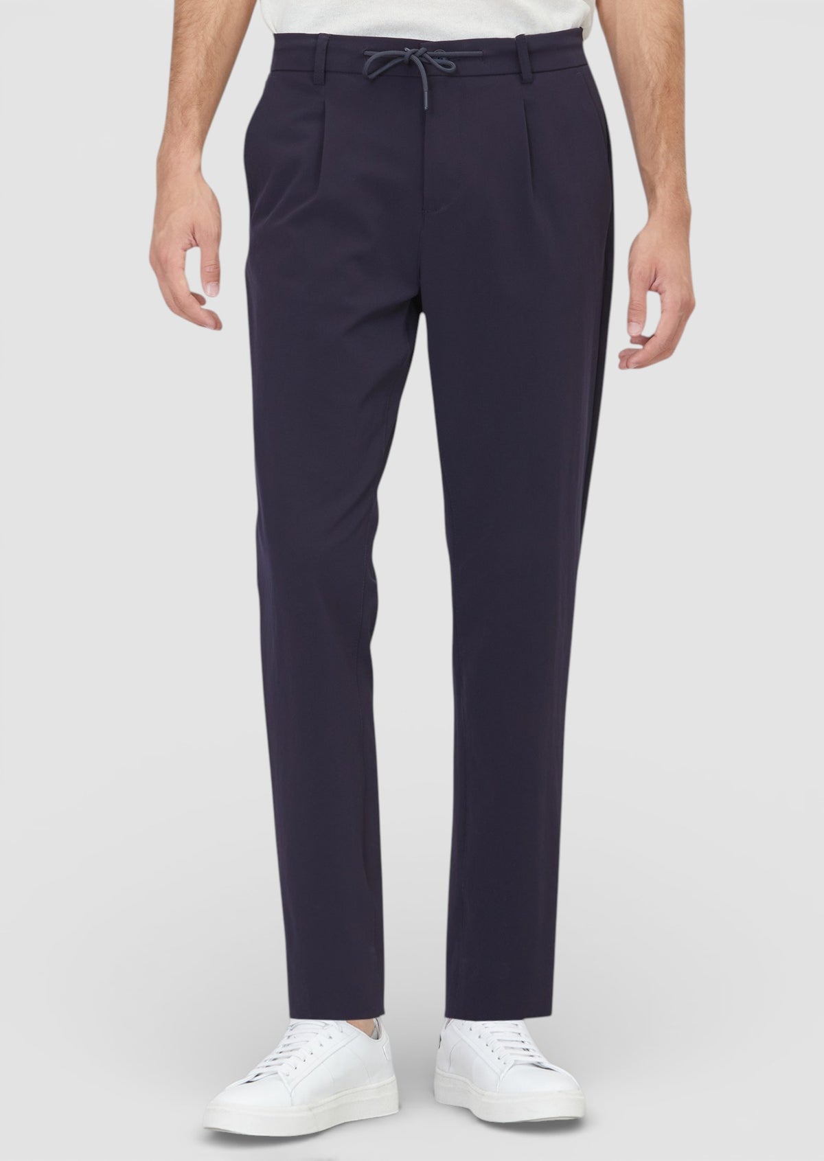 Lacivert Düz Teknik Jogging Fit Casual Pantolon