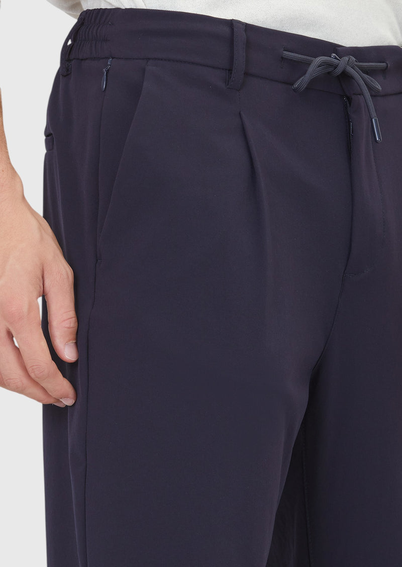 Lacivert Düz Teknik Jogging Fit Casual Pantolon
