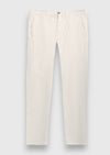 Bej Düz Dokuma Regular Fit Casual Pamuk Karışımlı Pantolon