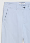 Mavi Düz Dokuma Regular Fit Casual Pamuk Karışımlı Pantolon