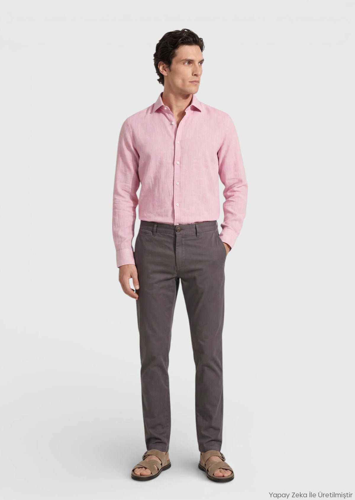 Mürdüm Dokuma Regular Fit Casual Pamuk Karışımlı Pantolon
