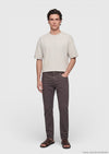 Mürdüm Düz Dokuma Regular Fit Casual %100 Pamuk Pantolon