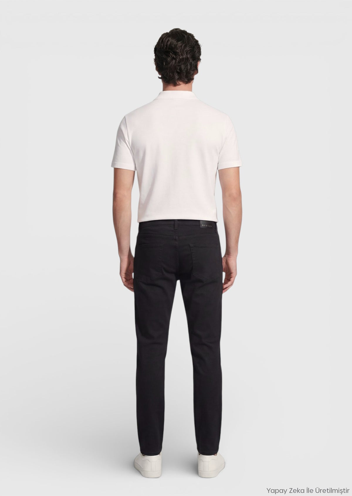Siyah Düz Dokuma Regular Fit Casual %100 Pamuk Pantolon