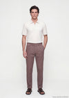 Mürdüm Düz Dokuma Relaxed Fit Casual Pamuk Karışımlı Pantolon