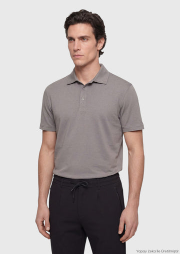 Gri Düz T-Shirt