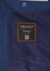 Lacivert Çizgili Zeroweight Slim Fit %100 Yün Takım Elbise