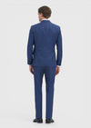 Lacivert Çizgili Zeroweight Slim Fit %100 Yün Takım Elbise