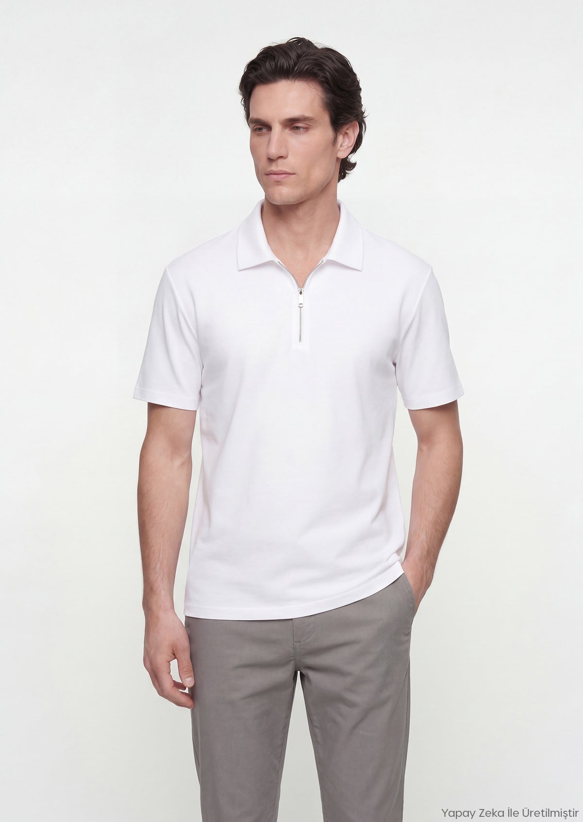 Beyaz Düz T-Shirt
