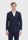 Lacivert Düz Zeroweight Slim Fit %100 Yün Takım Elbise