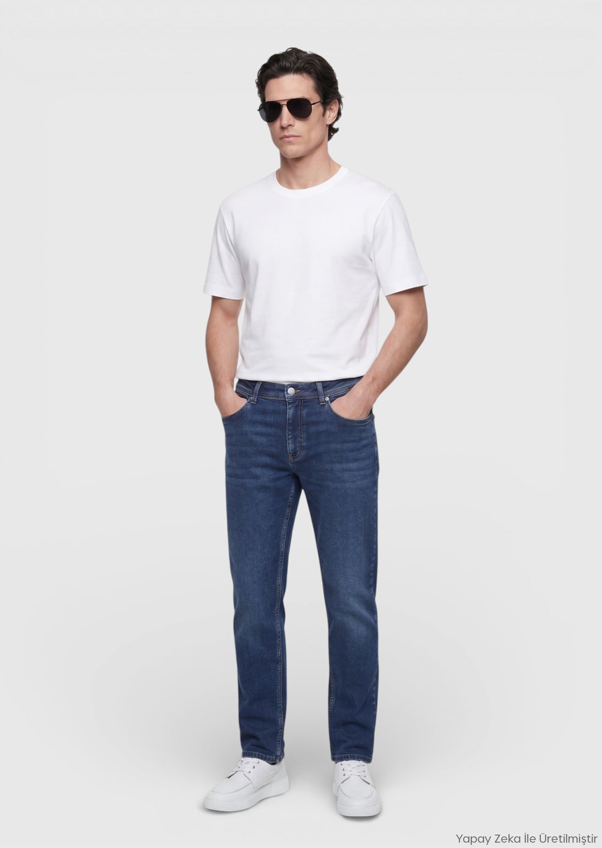 Beyaz Düz T-Shirt