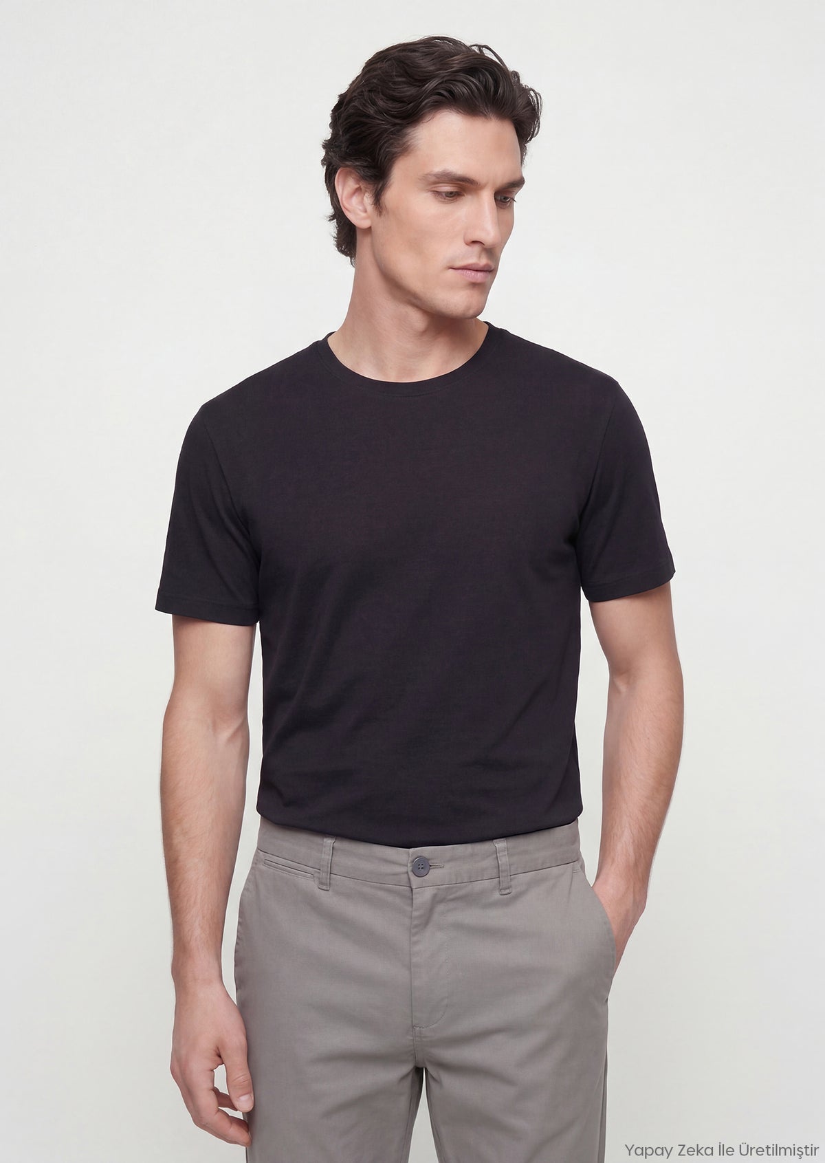 Siyah Düz T-Shirt