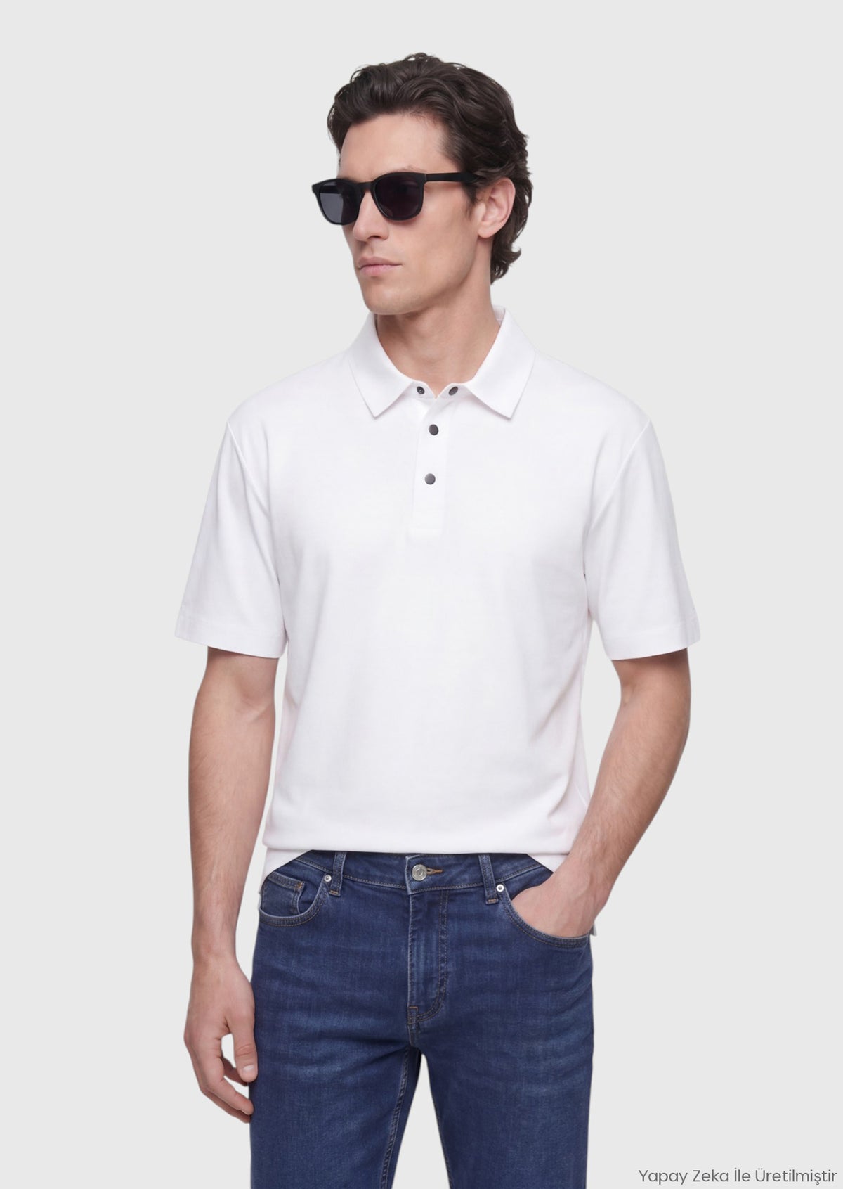 Beyaz Düz T-Shirt