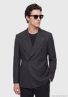 Siyah Relaxed Fit %100 Keten Ceket