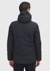 Siyah Regular Fit Kapüşonlu Casual Dokuma Mont