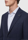 Lacivert Mikro Modern Fit Yün Karışımlı Takım Elbise