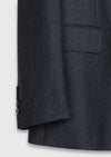 Yeşil Düz Zeroweight Slim Fit %100 Yün Takım Elbise