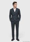 Yeşil Düz Zeroweight Slim Fit %100 Yün Takım Elbise