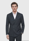 Yeşil Düz Zeroweight Slim Fit %100 Yün Takım Elbise