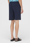 Lacivert Düz Örme Regular Fit Casual Bermuda