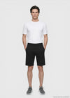 Siyah Düz Örme Regular Fit Casual Bermuda
