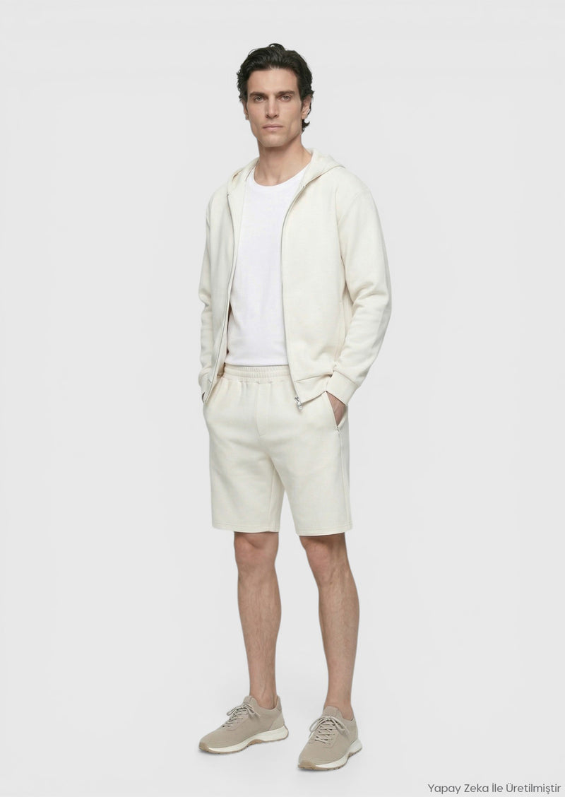 Taş Düz Örme Regular Fit Casual Bermuda