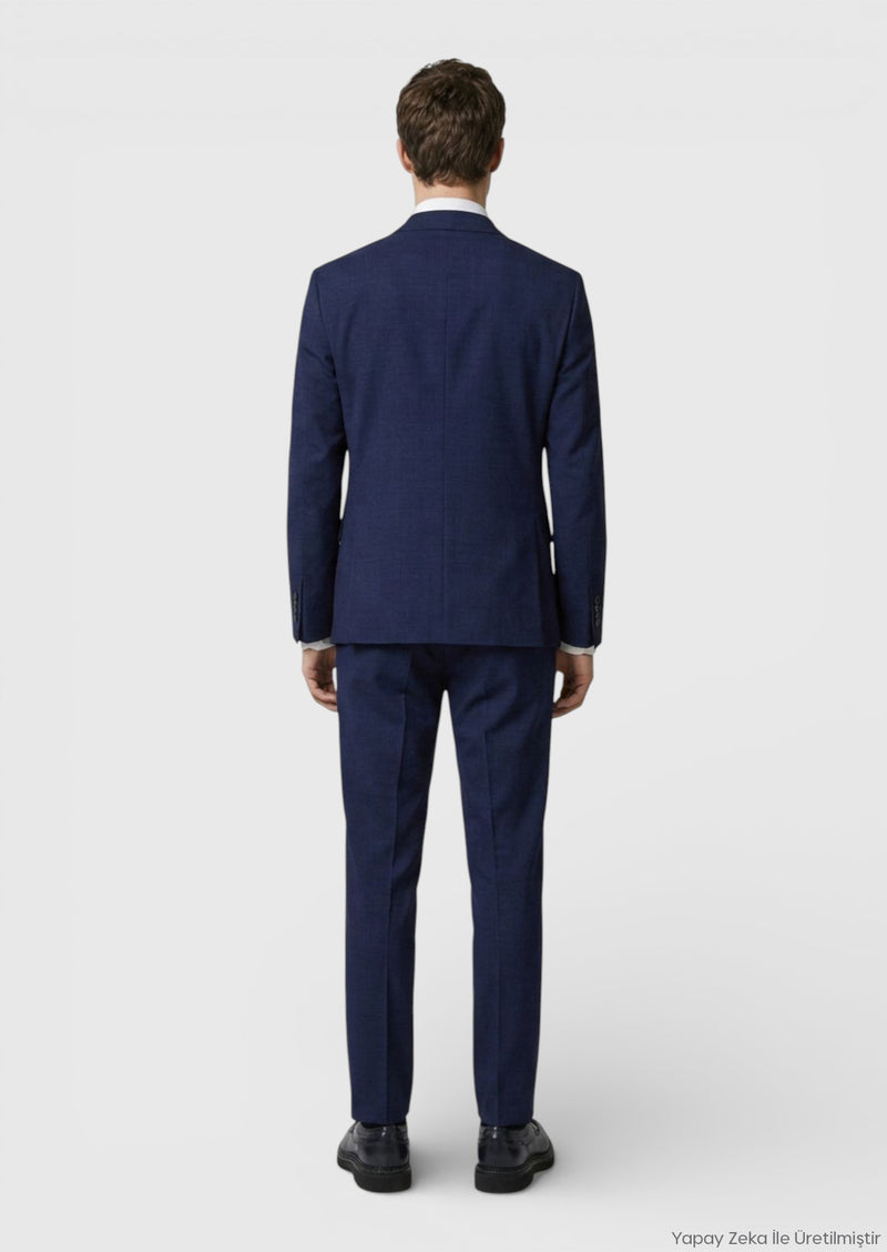 Renkli Zeroweight Slim Fit Yün Karışımlı Takım Elbise