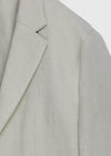 Ekru Zeroweight Slim Fit %100 Keten Ceket