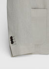 Ekru Zeroweight Slim Fit %100 Keten Ceket