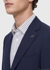 Lacivert Shirt Shoulder Slim Fit %100 Yün Ceket