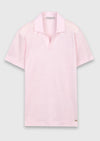 Pembe Düz %100 Keten T-Shirt