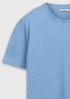 Mavi Düz %100 Pamuk T-Shirt