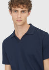 Lacivert Fitilli %100 Pamuk T-Shirt