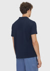 Lacivert Fitilli %100 Pamuk T-Shirt