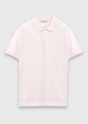 Pembe Polo Yaka Düz Örgü Triko
