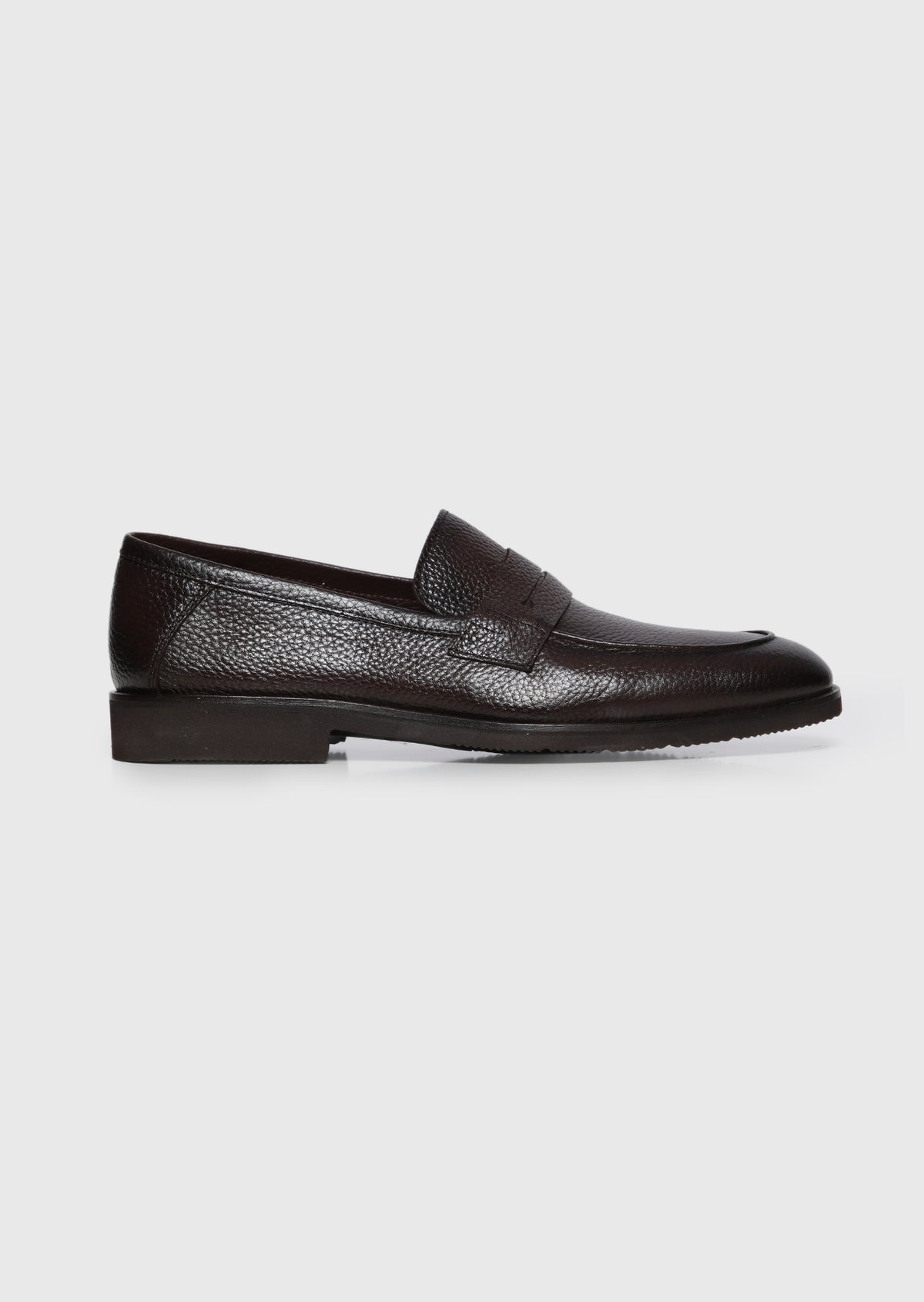 Kahverengi Deri Casual Loafer