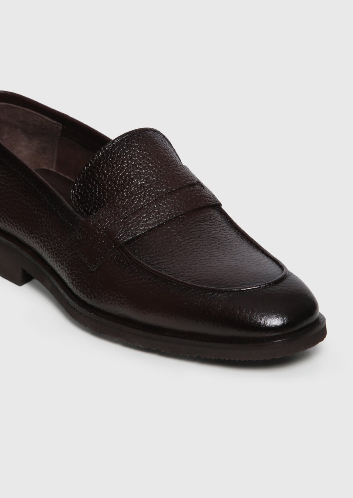 Kahverengi Deri Casual Loafer