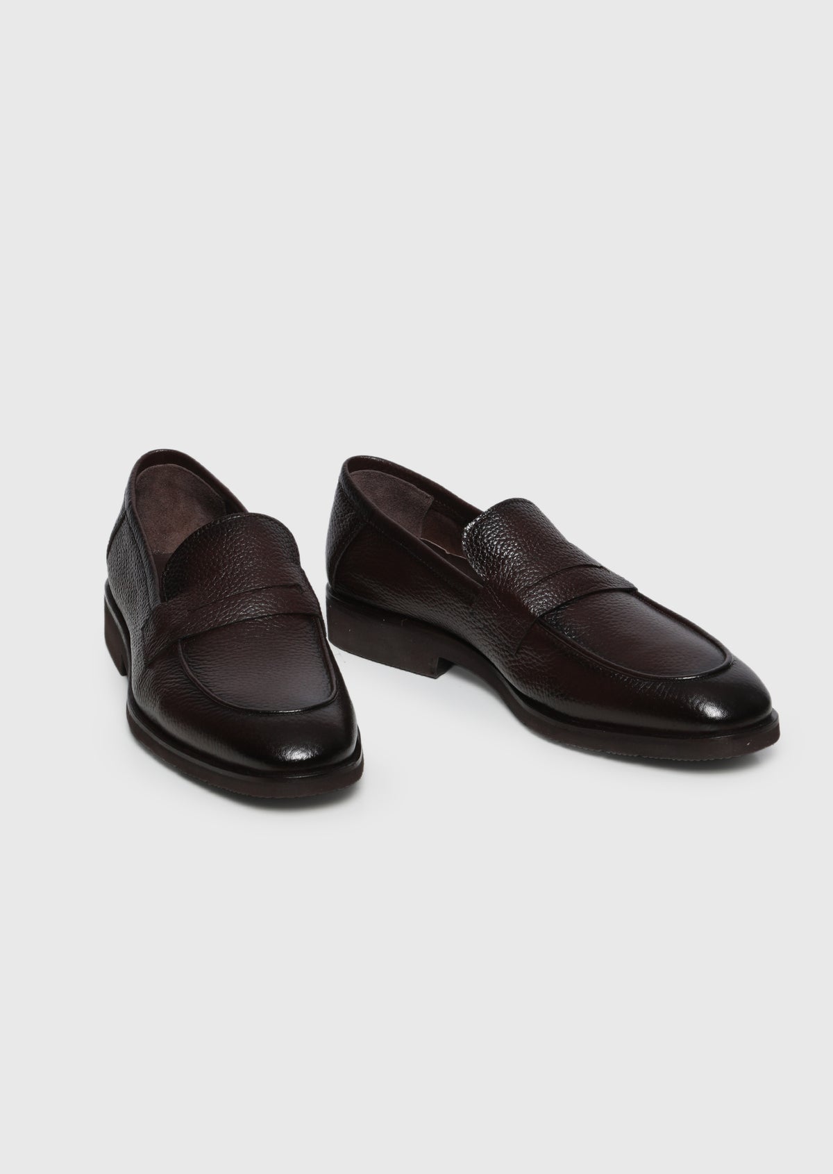 Kahverengi Deri Casual Loafer