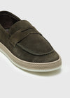 Haki Süet Casual Loafer
