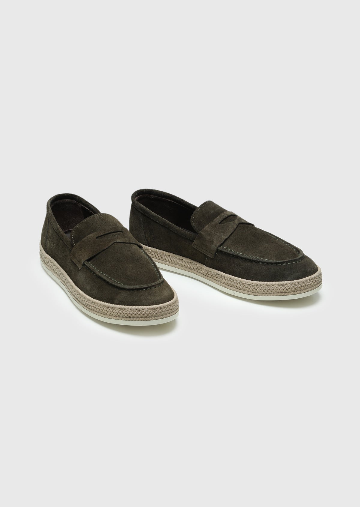 Haki Süet Casual Loafer