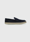 Lacivert Süet Casual Loafer
