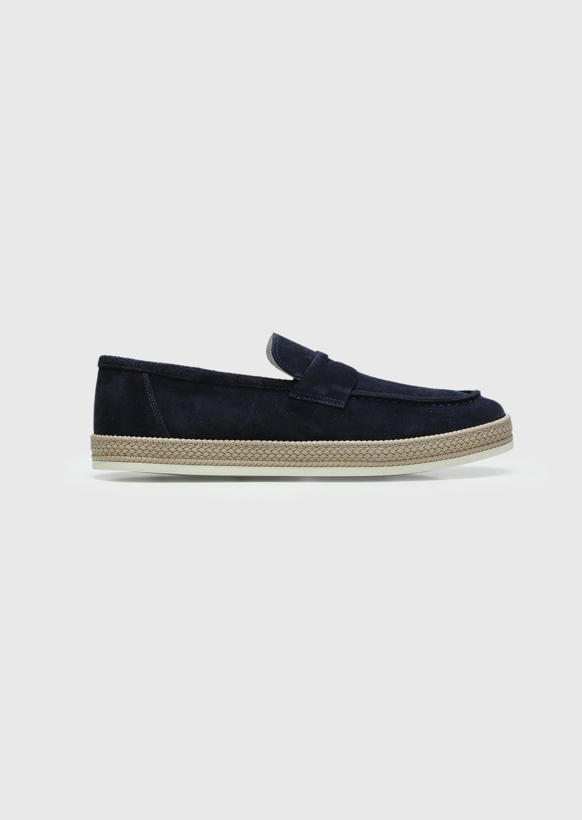Lacivert Süet Casual Loafer