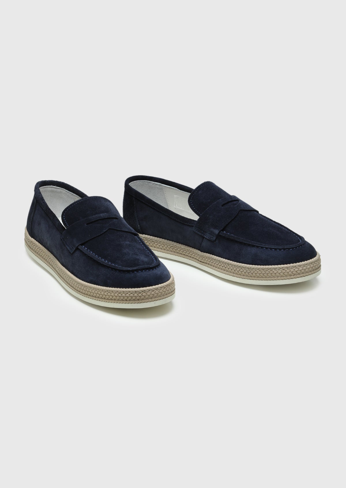 Lacivert Süet Casual Loafer
